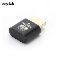 ANYTEK 4K Ultra High-Definition Gold-Plated Hdmi-Compatible Virtualizer Portable Dummy Plug Edid Display โกงสนับสนุนทุกระบบ