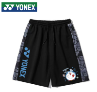 YONEX 2023ฤดูร้อนแฟชั่นสำหรับทั้งหญิงและชายกางเกงกีฬาขาสั้นหมีสีชมพูใหม่แบบหลวมนักเรียนลำลองคู่กีฬาวัยรุ่น