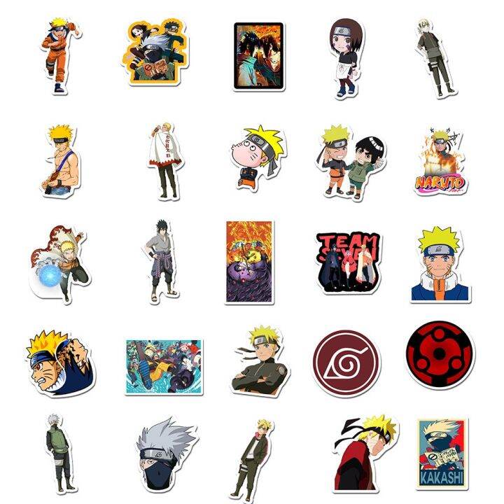 cartoon-naruto-stickers-cool-naruto-waterproof-sticker-luggage-skateboard-guitar-laptop-stikers-kid-toy