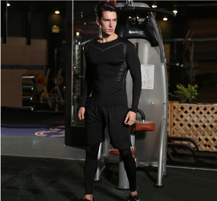 pro-combat-กางเกงออกกำลังกายขายาว-วิ่ง-ฟิตเนส-กระชับกล้ามเนื้อ-running-compression-pants-tights