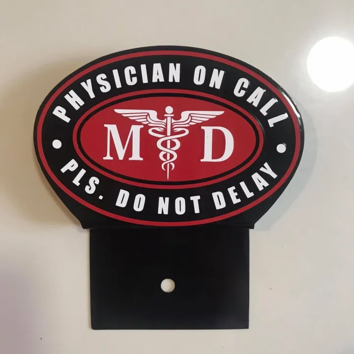 MD Physician / Doctors On Call Profession Badge Car Emblem Exterior