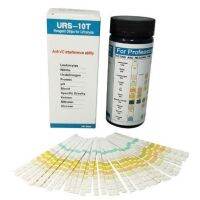 100 Strips URS-10T Urinalysis Reagent Strips 10 Parameters Urine Test Strip for Leukocytes Nitrite Urobilinogen Protein PH Test Medical Tests