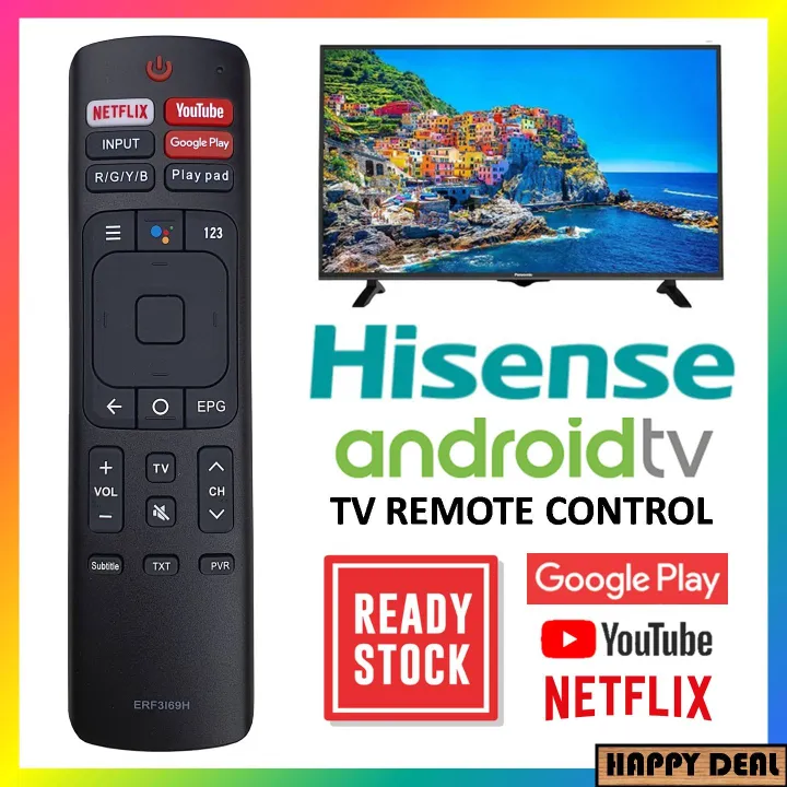 HISENSE Netflix Youtube Google Player Android Smart TV Remote Control ...