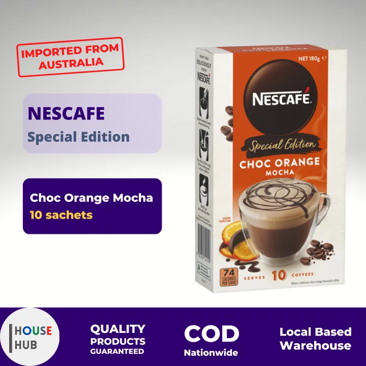 Nescafe Special Edition Choc Orange Mocha, 10s 