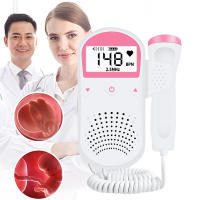 Home Pregnancy Baby Sound Heart Rate Detector Portable Pregnant Fetal Pulse Meter Fetal Doppler 2.5MHz Probe Heart Beat Monitor