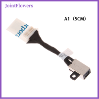 JointFlowers สำหรับ Dell ละติจูด3410 3510 E3510 E3410แล็ปท็อปชาร์จ07DM5H สายเคเบิลงอได้0N8R4T สายแจ็คพลังงาน DC