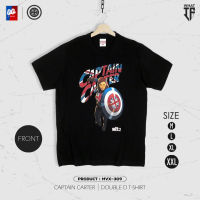 [ส่งฟรี] เสื้อยืด Captain Carter WHAT IF...? กัปตัน คาร์เตอร์ ลิขสิทธิ์แท้ มาร์เวล รุ่น MVX-309 เสื้อ Marvel แท้ [M,L,XL,2XL]