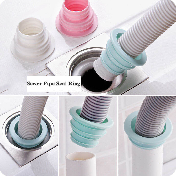 Sewer Pipe Seal Ring Drain Pipe Connector Washing Machine Drain Seal