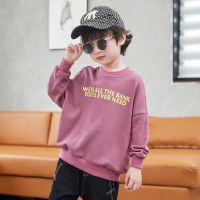 Boys cotton sweater spring and autumn new childrens bottoming pullovers foreign boy long-sleeved tops Clothes for children