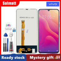 Salmatt จอแอลซีดีไอพีเอซต้นฉบับ6.3นิ้วสำหรับ Vivo Y97 V1813A V1813T/Z3i/V11i ชิ้นส่วนจอสัมผัสแอลซีดีของเครื่องแปลงดิจิทัล1806สำหรับ Vivo Y97 Z3i V11i จอแสดงผล