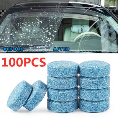 【cw】 10/20/40/100Pcs Cleaner Car Windscreen Effervescent Tablets Glass Toilet Cleaning Accessories