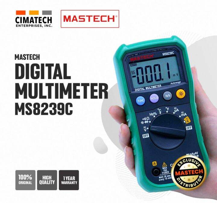 CIMATECH - Mastech MS8239C Digital Multimeter | Lazada PH