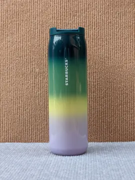 Starbucks 2022 Ombre Purple & Green Gradient Recycled Glass Cold Cup, 16 Fl  Oz