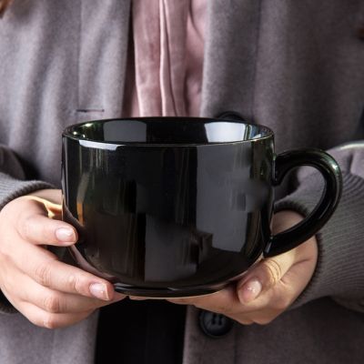 【High-end cups】700มิลลิลิตรเซรามิกขนาดใหญ่กาแฟนมแก้วถ้วยอาหารเช้าที่มี Handgri แก้วเดินทางของขวัญแปลกใหม่ที่ดีที่สุดสำหรับเพื่อนของคุณ Canecas