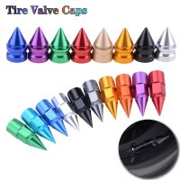 Universal Car Wheel Tire Valve Caps Tyre Rim Stem Covers,Thorns Spike Style Aluminum Alloy Car Styling Accessories Parts,4psc