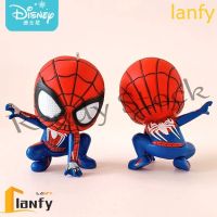 【hot sale】 ◑☑㍿ B09 LANFY 8cm Spiderman Action Figures Cute Doll Ornaments Figurine Model Miniatures Kawaii Gifts Cartoon Collectible Model Marvel Hero Toy Figures