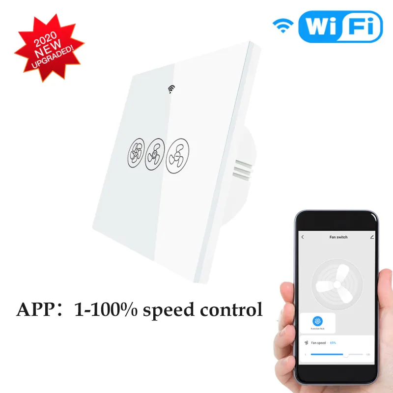 Tuya Smart Life Ceiling Fan Controller WIFI Fan Light Kit With RF