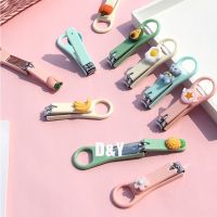 1 Pcs Single Cartoon Creative Foldable Nail clipper For Manicure Cute Mini Household Nail Clippers