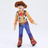 New Toy Story Cowboy Woody Animation Character Cosplay Halloween Childrens Party Performance Costume