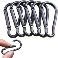 ∈◙♈ 6PCS Carabiner Keychain Hook Lock Buckle Snap Clip Aluminum Fishing Tool Outdoor Carabiner Mountaineering Hook Climbing Button