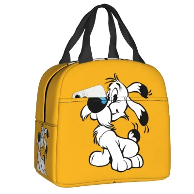 ✎ Anime Asterix And Obelix Dogmatix Lunch Box Women Warm Cooler Insulated Lunch Bag for Kids School Children Food Picnic Tote Bags