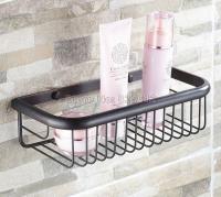 ▲▧✑ 300mm Black Oil Rubbed Bronze Wall Mounted Single Tier Soap / Sponge Shower Storage Basket / Bathroom Accessory Wba125