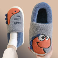 Men Winter Women Indoor Slippers Thick Sole Warm Slipper Cotton Plush Home Cartoon Anti Slip Ladies Shoes Wrap Fur PLus Slipper