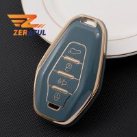 fgjfykjd Soft TPU Car Remote Key Case Cover Shell Holder Auto Keychain Protector For Chery Jetour X70 X90 X95 Plus Accessories