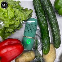 New Fruit Vegetable Cleaning Machine Capsule Shape Portable Ultrasonic Wireless Fruit Food Purifier Kitchen Food Cleaner Machine Graters  Peelers Slic