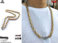 สร้อยคอ กระดุกหนา สองกษัตริย์ necklace สแตนเลสแท้ Stainless แฟชั่นชาย แฟชั่นผู้หญิง 316l allacc