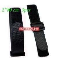 3PCS/LOT  YT1140  Black Cable Tie   Wide 2 cm  Length 80 cm Drop Shipping Hookloop Nylon Fastening Tape  Magic Tape Strap Cable Management