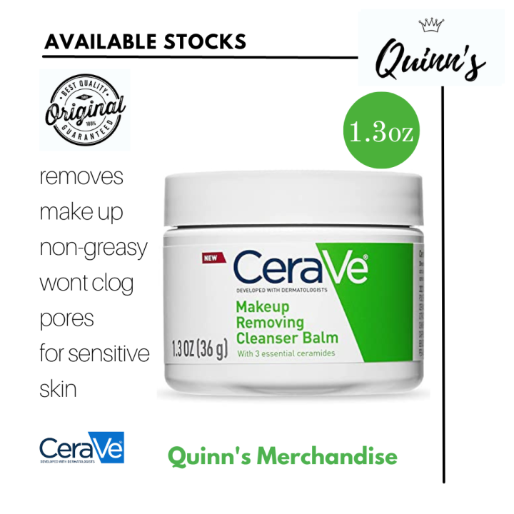 CeraVe Cleansing Balm Hydrating Makeup Remover 1.3oz Lazada PH