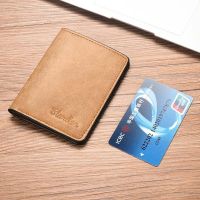 Fashion Multi-slot Mini Money Bag PU Leather Ultra-thin ID Card Cover Men Wallet Business Card Holder Coin Purse