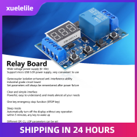 xuelelile บอร์ดรีเลย์ Cycle จับเวลาวงจรสวิตซ์ตั้งเวลา Delay โมดูลทริกเกอร์6 ‑ 30V Micro USB 5V JZ‑ 801