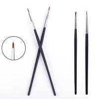 【cw】 2Pcs Hair Lipliner Eyeliner Thin Concealer Makeup Brushes Make Up Tools 【hot】