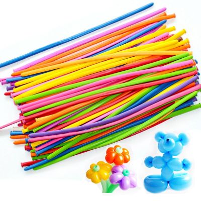 100pcs/lot Latex Long Balloons mixed color Tying Making Balloons  For Modeling Wedding Birthday Party Decoration Balloons Balloons