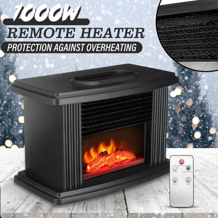 1000W 3gears Electric Fireplace Heater with Remote Control Fireplace