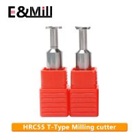 1 pcs HRC55 T-solt เครื่องตัดเหล็กทังสเตนโลหะผสมอลูมิเนียมเหล็ก cnc เครื่องตัดรูปตัว T เครื่องตัด T-slot mill คุณภาพสูง