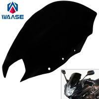 waase Smoke Windscreen Windshield Screen Shield For YAMAHA FZS600 FZ6R FZ-6R FZ6-R 2009 2010 2011 2012 2013 2014 2015 2016 2017