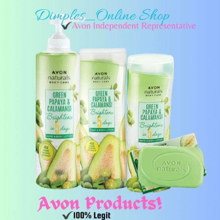 Avon Naturals Green Papaya And Calamansi Hand And Body Lotions Lazada Ph