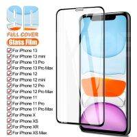 Tempered Glass for iPhone 11 12 13 Pro XR X XS Max Screen Protector on for iPhone 12 Pro Max Mini 7 8 6 6S Plus 5S SE Glass Phone Full screen coverage protection Film