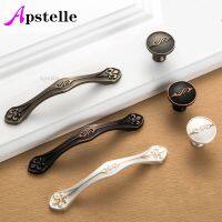 APSTELLE European Retro Kitchen Cabinet Knobs Antique Door Handles Vintage Doorknob Drawer Pulls and Handles Table Fittings