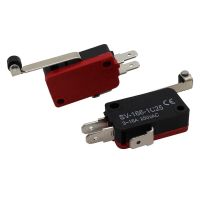 ‘；【=- High Temperature Red Long Handle Pulley Limit Switch 3 Pins Contact Electric Button Micro Switch V-156-1C25 16A 250V 20Pcs