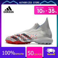 【100% genuine】Adidas Football Shoes-Adidas Predator Freak3 Laceless TF white Size 39-45 รองเท้าสตั๊ด รองเท้าฟุตบอลผู้ชาย สตั๊ดฟุตบอล รองเท้าสตั๊ด Adidas Sports Mens Football Boots