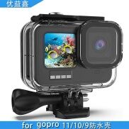GoPro11 Phụ Kiện 10-9 Vỏ Chống Thấm Nước Miễn Phí Lens Thể Thao Máy Ảnh Vỏ