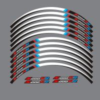 ▲☂¤ New high quality 12 Pcs Fit Motorcycle Wheel Sticker stripe Reflective Rim For BMW S1000RR