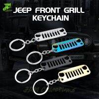 Wrangler Front Grill Keychain Car Key Chain Zinc Alloy Grill Keyring Key Pendant For Jeep CJ JK TJ YJ XJ Accessories Enthusiasts