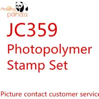 Jc359แพนด้าที่เคลื่อนไหวได้อย่างสมบูรณ์แบบที่ตัดลายกระดาษลายสก๊อตและแสตมป์สำหรับอัลบั้มสมุดภาพพิมพ์ลายศิลปะ