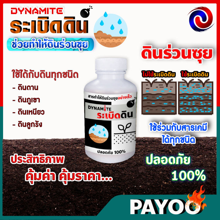 ซื้อ-1-แถม-1-ระเบิดดิน-ปรับปรุงโครงสร้างดิน-ทำให้ดินร่วนซุย-ถอนกล้าข้าวง่าย-น้ำหนัก-100-กรัม-ขวด