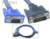 6 feet DVI 24 5 DVI-I To VGA 15 Pin Video Cable Adapter For PC TV hdtv DVI-I 6ft NEW